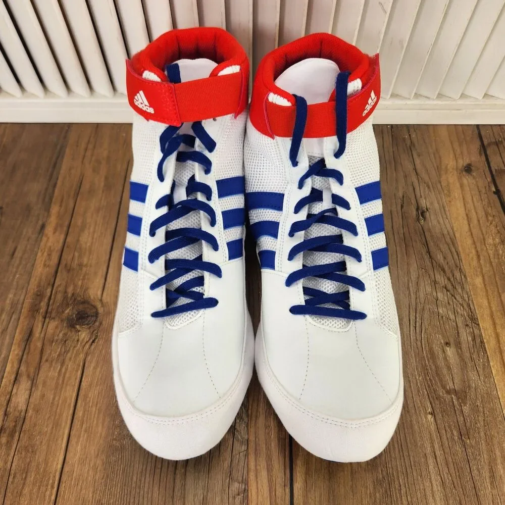 Adidas HVC 2 Wrestling Shoes Mens Sz 13 Red White Blue Patriotic Athletic BD7129